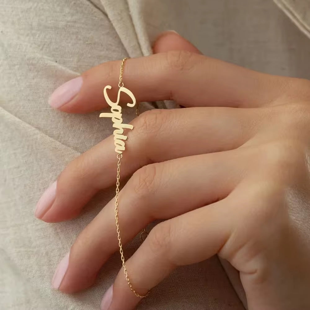Bracelet chaîne personnalisé 14k élégance