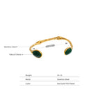 Bracelet collection 2026 plaqué or 18k pierre naturelle