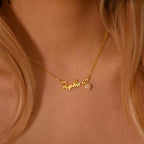 Collier personnalisé pierre de naissance cœur