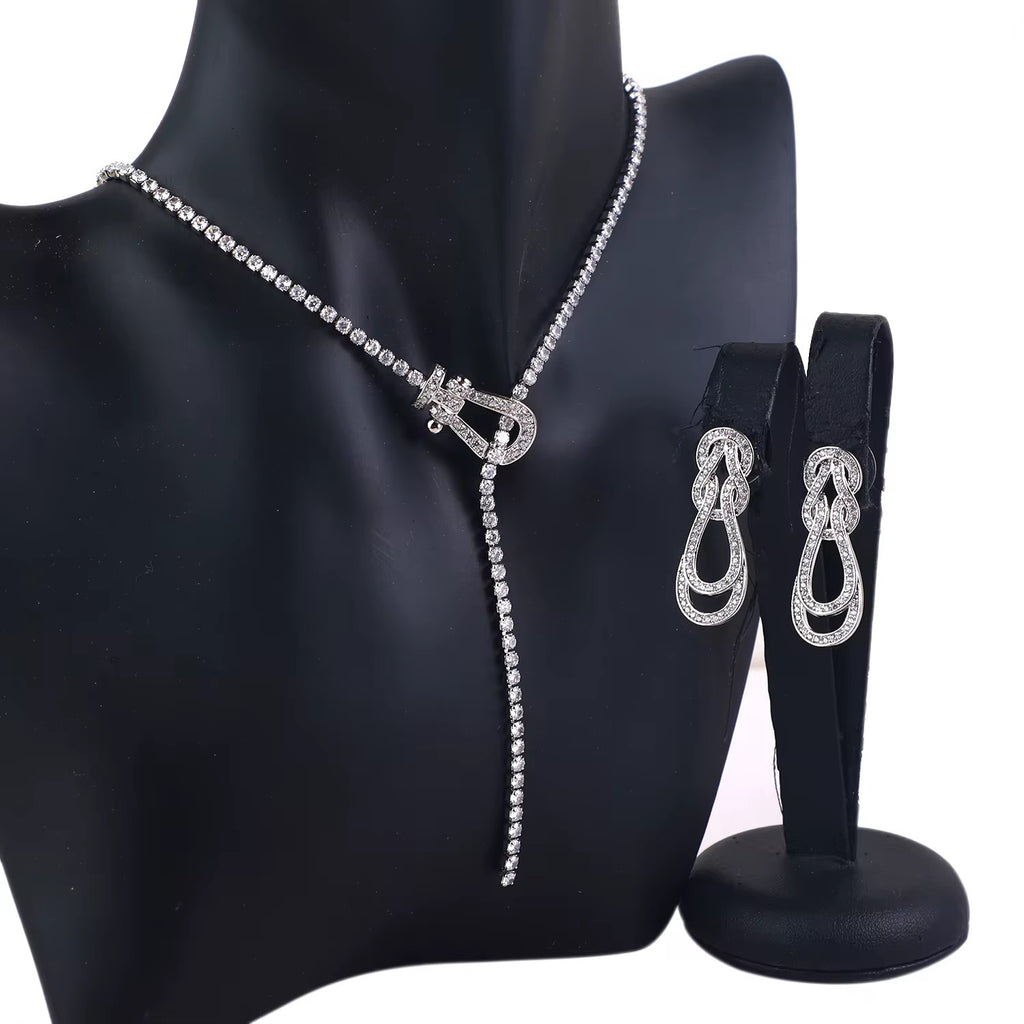 Parure de bijoux zeyna zircon scintillant