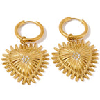 Boucles d’oreilles solea  plaqué or 18k