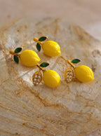 Boucles d’oreilles citron Marguerite tendance été