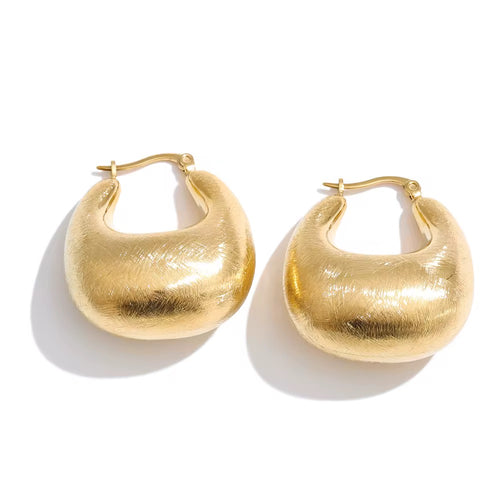 Boucles d'oreilles Lena plaquées or minimalistes