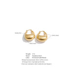 Boucles d’oreilles Lena plaqué or minimaliste