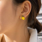 Boucles d’oreilles citron Marguerite tendance été