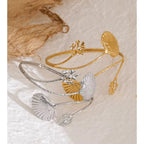Bracelet de bras coquillage doré – Bijou de bras femme ajustable | Dayana Bijoux