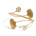 Bracelet de bras coquillage doré – Bijou de bras femme ajustable | Dayana Bijoux