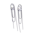 Boucles d'Oreilles Sculpturales Dorées Pendantes